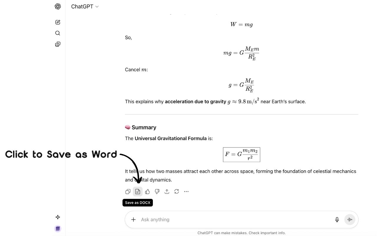 DeepSeek Save as Word